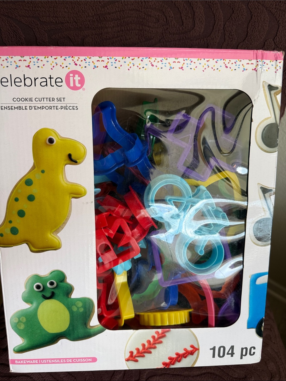 Celebrate It Bright Multicolor Cookie Cutters Set